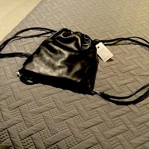 Stella McCartney vegan leather mini backpack in black
